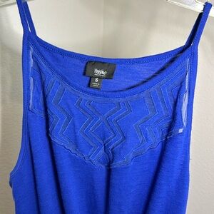 Blue Sleeveless Maxi Dress